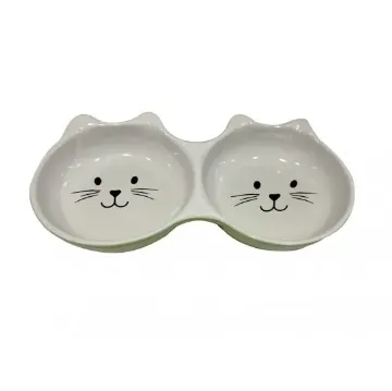 Показвай детайлите за Anipro Ceramic double - Керамична купа котки за храна и вода, двойна 2 х 0.15 л Снимка на Anipro Ceramic double - Керамична купа котки за храна и вода, двойна 2 х 0.15 л