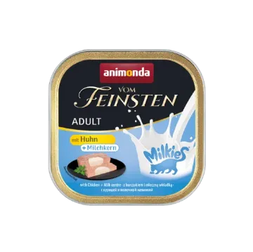 Показвай детайлите за Animonda Vom Feinsten Cat - Премиум пастет за израснали котки над 1 година с пилешко месо и млечен център, - 100 гр. 1 - MyPetShop.bg Снимка на Animonda Vom Feinsten Cat - Премиум пастет за израснали котки над 1 година с пилешко месо и млечен център, - 100 гр. 1