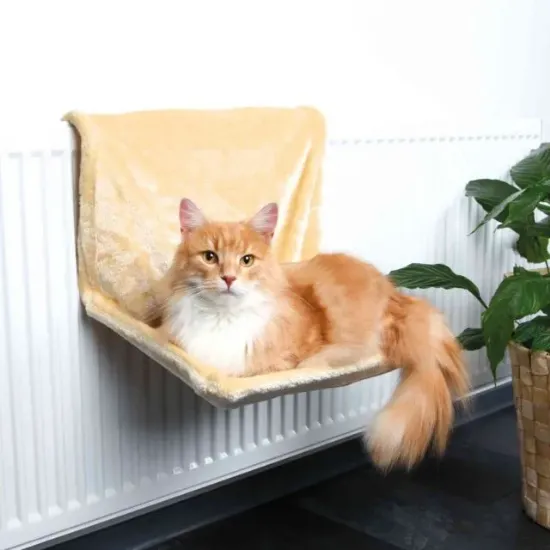 Снимка на Trixie Radiator Bed - Облегалка за котки за радиатори, 48 × 26 × 30см.- кремаво