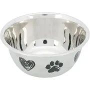 Снимка на Trixie Stainless Steel Bowl - Купа за кучета за храна и вода с неплъзгащо дъно, 2000 мл 1