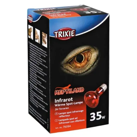 Снимка на Trixie Infrared Heat Spot Lamp - Инфрачервена точкова точкова лампа за терариум, 35 W