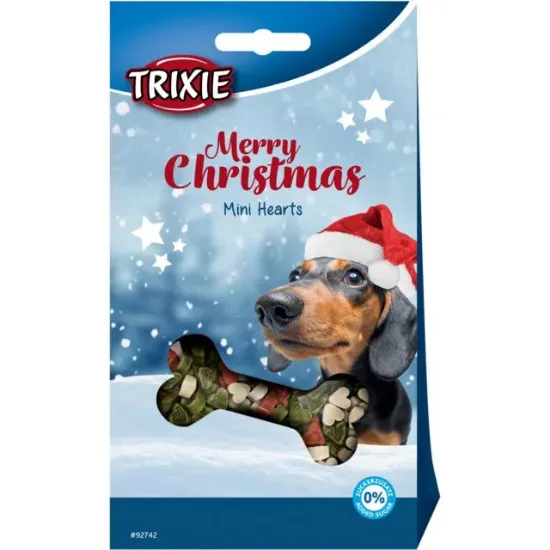 Снимка на Trixie Christmas Mini Heart - Коледен календар с вкусни лакомства във форма на мини сърца за кучета, 140 гр