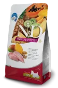 Снимка на N&D Tropical Selection Dog Adult MINI Chicken and Tropical fruits – Пълноценна суха храна за кучета над 1 година от дребни породи, с пилешко, спелта, овес и тропически плодове, 1.5 кг. 1