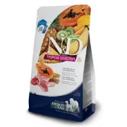 Снимка на N&D Dog Grain Free Tropical Selection Adult Medium & Maxi Lamb and Tropical fruits – Пълноценна суха храна за кучета над 1 година от средни и едри породи с агнешко, спелта, овес и тропически плодове - 2 кг. 1