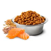 Снимка на N&D Dog Grain Free Tropical Selection Adult Medium & Maxi Salmon and Tropical fruits – Пълноценна суха храна за кучета над 1 година от средни и едри породи със сьомга, спелта, овес и тропически плодове - 2 кг. 2