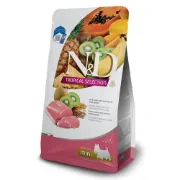 Снимка на N&D Tropical Selection Dog Adult MINI Pork and Tropical fruits – Пълноценна суха храна за кучета над 1 година от дребни породи, със свинско, спелта, овес и тропически плодове, 5 кг. 1