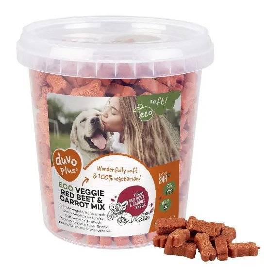 Снимка на Duvo Soft Eco Veggie - Меки лакомства за кучета от червено цвекло и моркови, 500 гр.