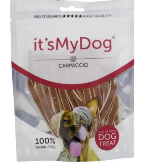 Снимка на It`s My Dog - Лакомство за кучета, вкусни ленти с карпачо, 85 гр./2 броя