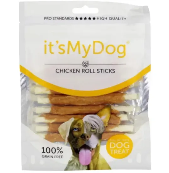 Снимка на It`s My Dog - Лакомство за кучета, вкусни солети от кожа с пилешко месо, 80 гр./2 броя
