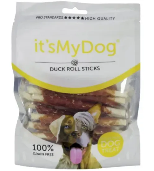 Снимка на It`s My Dog -Лакомство за кучета, вкусни солети от кожа с патешко месо, 80 гр./2 броя