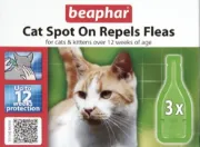 Снимка на Beaphar Cat Spot On Repels Fleas - Капки против бълхи за котки и котенца над 12 седмици, 3 пипети 1