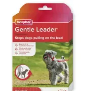 Снимка на Beaphar Gentle Leader - Повод срещу дърпане за кучета от дребни породи, червен 1