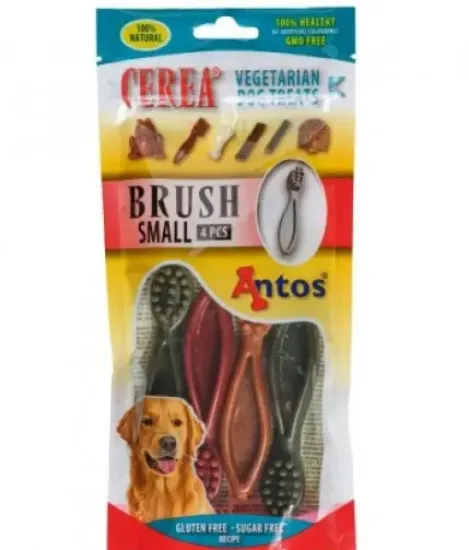Снимка на Antos Cerea Brush Small - Дентални четки за кучета за чисти зъби и свеж дъх, 11 см, 120 гр. / 4 броя в пакет