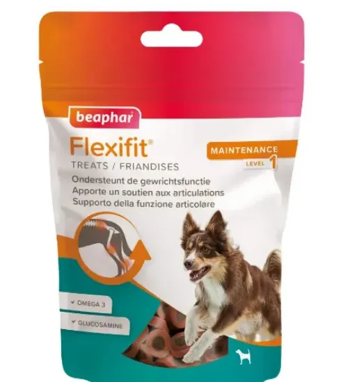 Снимка на Beaphar Flexifit treats - Вкусни хапки за здрави стави за кучета, 150гр.