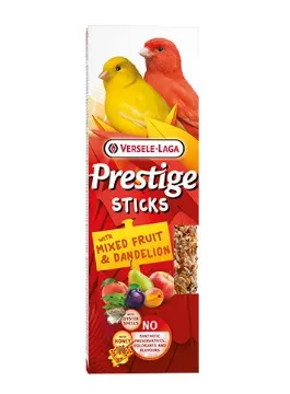 Показвай детайлите за Versele Laa - Prestige Sticks Canaries with Mixed Fruit & Dandelion - Стикове с разнообразие от семена за канарчета – със микс от плодове и глухарче, 2х30гр. 1 - MyPetShop.bg Снимка на Versele Laa - Prestige Sticks Canaries with Mixed Fruit & Dandelion - Стикове с разнообразие от семена за канарчета – със микс от плодове и глухарче, 2х30гр. 1