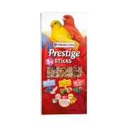 Снимка на Versele-Laga Prestige Sticks Canaries Triple Variety Pack – Лакомство за канари – 3 стика с различни вкусове, с микс от плодове и глухарче, 3х30гр. 1