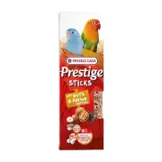 Снимка на Versele-Laga - Prestige Sticks Small Parrot with Nuts & Raisin topping – Лакомство за средни папагали (неразделки) – стикове с топинг с ядки и стафиди, 2х30гр. 1
