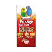 Снимка на Verele-Laga Prestige Sticks Budgies Triple Variety Pack – лакомство за вълнисти папагали – с микс от зеленчуци и глухарче, 3 стика с различни вкусове, 3х30гр. 1