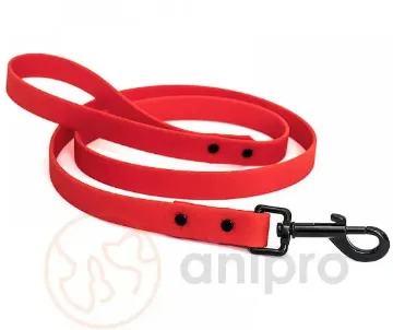 Показвай детайлите за Anipro Hexagon - Повод лента хексагон за кучета, 20мм/120см червен с черна карабинка Снимка на Anipro Hexagon - Повод лента хексагон за кучета, 20мм/120см червен с черна карабинка