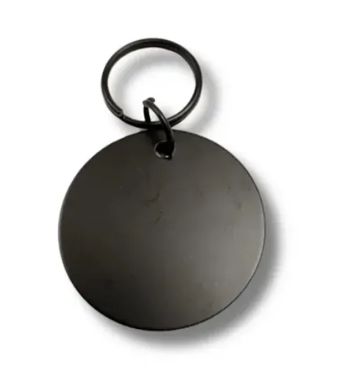 Снимка на Anipro Stainless Dog - Медальон адресник за кучета, 30 мм - черен