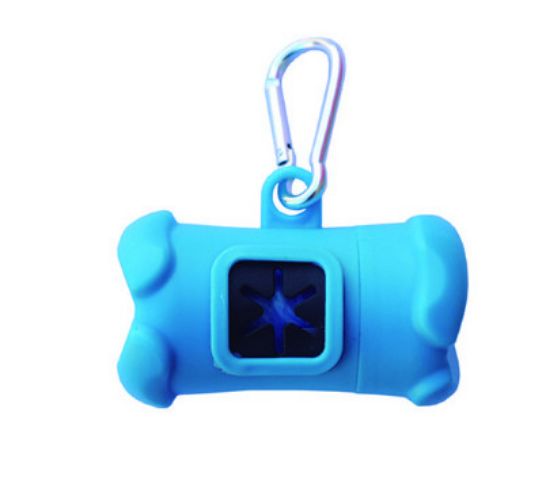 Снимка на Dog Bag Dispenser Blue- Диспенсер за хигиенични пликчета с карабина - син