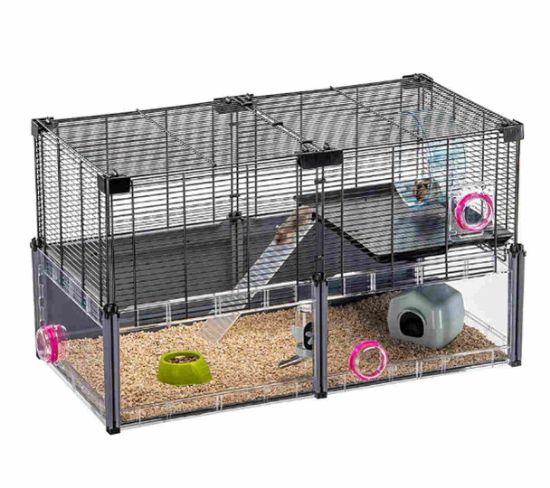Снимка на Ferplast Cage for hamsters and mice - Оборудвана клетка за хамстери, мишки и други малки гризачи, 72,5 x 37,5 x h 42 см.