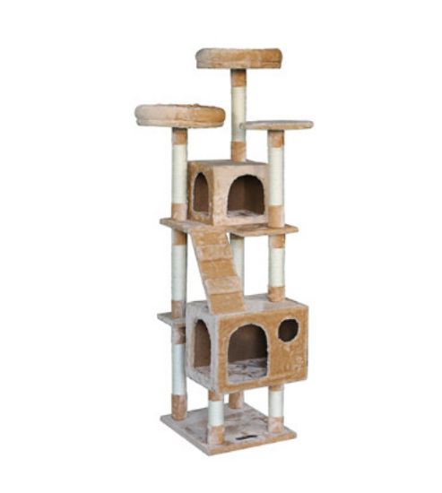 Снимка на Freedog Rascador Stairs - Катерушка за котки , 40x35x140 см.- бежова