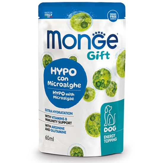 Снимка на Monge Gift Energy Topping Hypo – Енергиен топинг за кучета, хипоалергенен с микроводорасли, 60 мл./ 2 броя