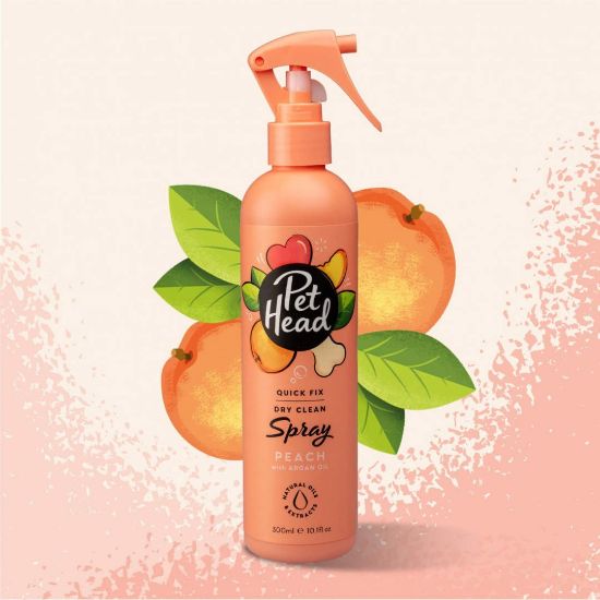 Снимка на Pet Head Quick Fix - Спрей за кучета за бързо почистване, с праскова и арганово масло , 300 мл.
