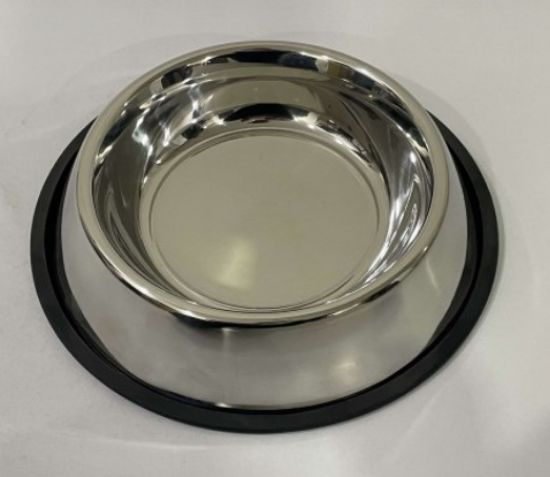 Снимка на Anipro Standard No Slip - Метална купа с неплъзгащо дъно за вода и храна за кучета, 33 см, 2200 мл.