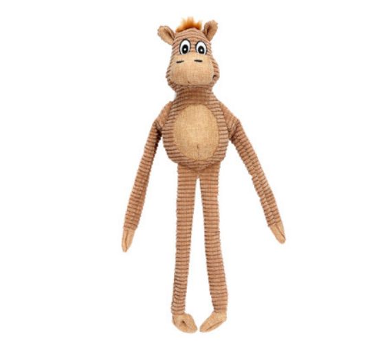 Снимка на Freedog Dog Toy - Плюшено куче със звук - кафяво, 45 см.