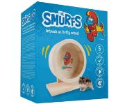 Снимка на Duvo Plus Smurfs - Дървено колело за хамстери, 15 см. 1
