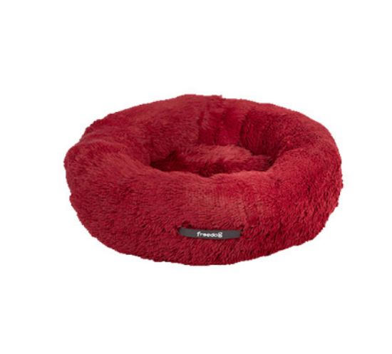 Снимка на Freedog Donut - Меко легло за кучета и котки 50 см. - червено