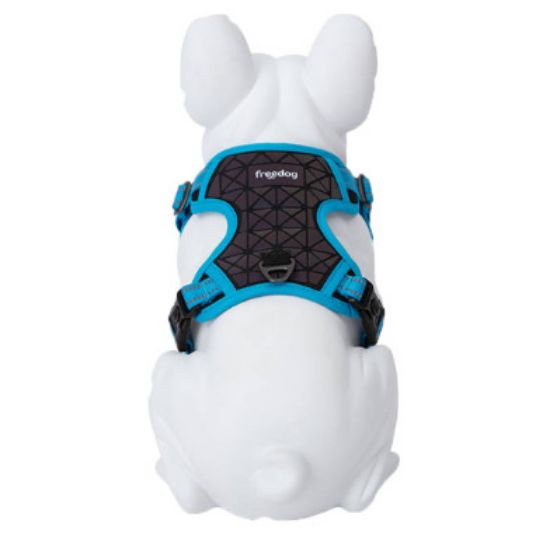 Снимка на Freedog Boreal Harness Small - Регулируем нагръдник за кучета с вратна обиколка от 32 см до 48 см и гръдна 34 см до 63 см./15 мм - син