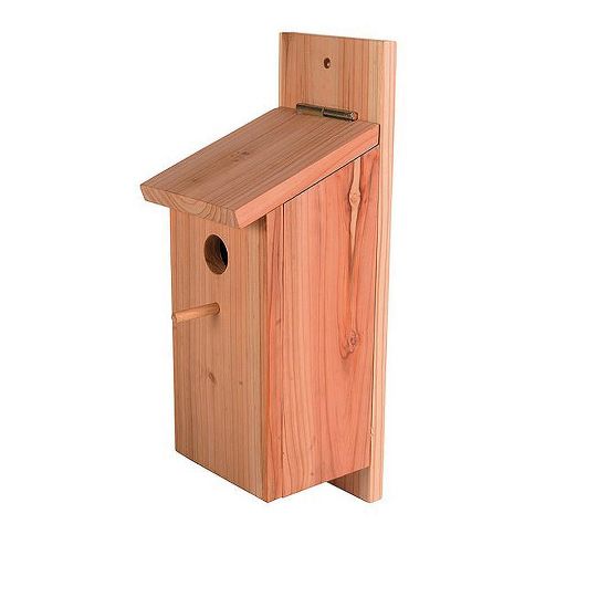 Снимка на Duvo Plus - Дървена къщичка за птици, 12,5x14,5x36 см.