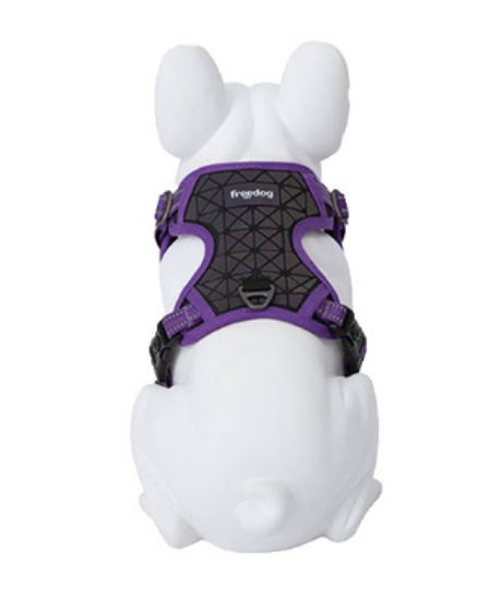 Снимка на Freedog Boreal Harness Medium - Регулируем нагръдник за кучета с вратна обиколка от 38 см до 59 см и гръдна 38 см до 75 см./20 мм - лилав