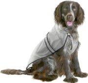 Снимка на Flamingo Raincoat Classic Transparent M-L - Дъждобран за кучета, 50 см B:40 см C:51,5-55 см 1