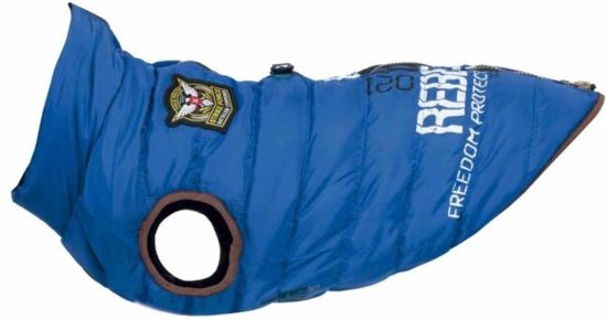 Снимка на Trixie Saint-Malo Dog Coat S - Модерно и топло палто за кучета, 36 см. - синьо