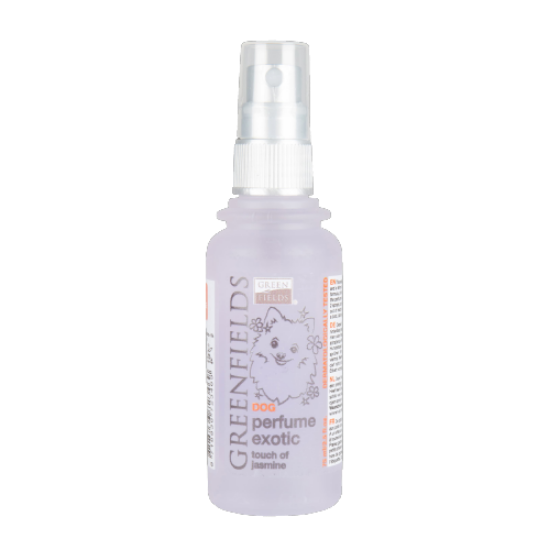 Снимка на Green Fields - Екзотичен парфюм за кучета, предпазва от неприятни миризми с трайна свежест Greenfields - 75 мл.