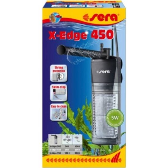 Снимка на Sera X-Edge 450 – Мощен и енергийно ефективен ъглови филтър за аквариуми до 200 литра