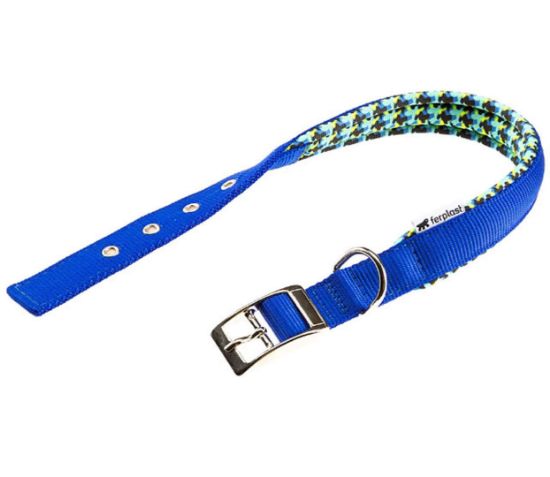 Снимка на Ferplast Daytona Fantasy C - Регулируем нашийник за кучета с мека подплата, A: 45-53 см B: 25 мм. - син