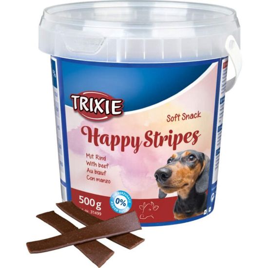 Снимка на Trixie - Лакомство за кучета, меки ленти с телешко месо - 500 гр.