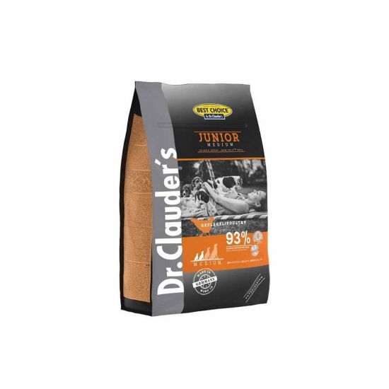 Снимка на Dr. Clauder's  Small/Medium Junior - Пълноценна суха храна за подрастващи кучета от малки и средни породи с пилешко месо, 4кг.