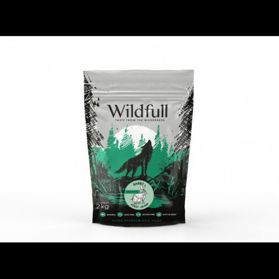 Снимка на Wildfull dog rabbit all size - Пълноценна суха храна за израснали кучета от всички породи, без зърно, със заешко месо, 2 кг.