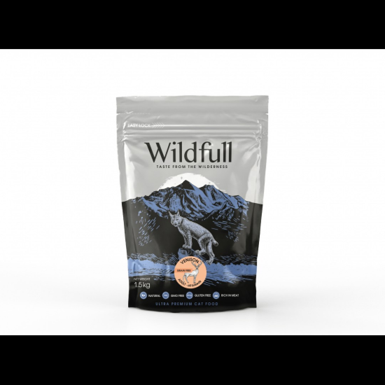 Снимка на Wildfull cat venison adult - Пълноценна храна за израснали котки над 1 година, без зърно, с еленско месо , 1.5 кг.