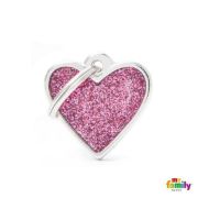 Снимка на My Family Dog Medallion - Модерен медальон за кучета във форма на сърце, 2 модела/ 1 брой 3