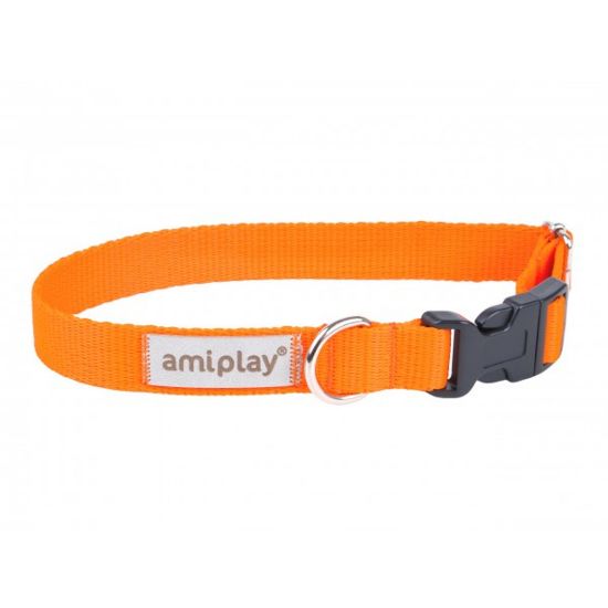 Снимка на Amiplay Samba Collar Small - Модерен, регулируем нашийник за кучета, 20-35 см./1.5 см. - оранжев