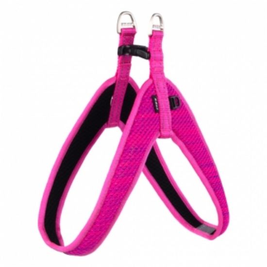 Снимка на Rogz FAST FIT XS - Модерен нагръдник с подплата за кучета, 12мм/36 см. - розов