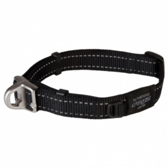 Снимка на Rogz Safety Collar Quick Release Magnetic Collar XL -Магнитен регулируем светлоотразителен нашийник за кучета 42 - 65 см. / 25 мм. черен