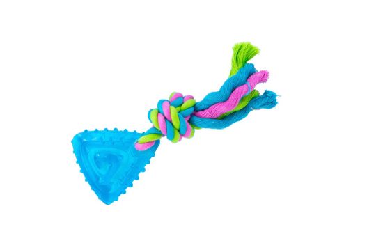 Снимка на Pet Interest Dog TPR Toy Faraoh - Играчка за подрастващи кучета за дъвчене, масажираща венците, 25 см.